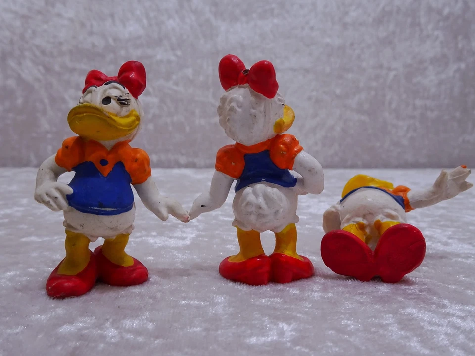 14 x Walt Disney Kunststoff Figur Daisy Duck - Vintage - Sammlung - Bild 3 von 4