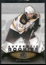 2010-11 SP Game Used ROOKIE Zach Hamill Rookie 279/699 Boston Bruins #185