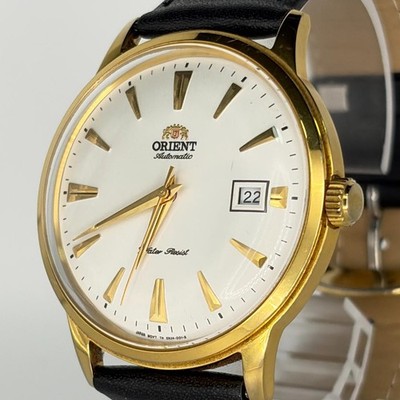 Orient Bambino Automatic Dress Watch Mens 40mm White Gold ER24 A0 A Style