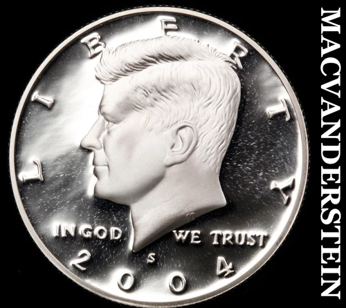2004-S Kennedy Half Dollar- Silver Choice Gem Proof Luster No Reserve #i7477