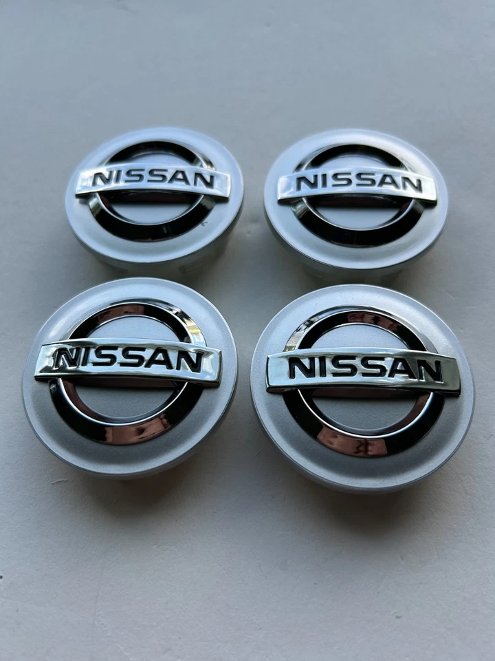 Nissan Wheel Center Caps Chrome 54mm Set of 4 for Altima Maxima Murano - Image 2 of 3