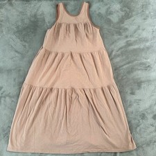 Everlane The Weekend Tiered Sleeveless Tank Midi Dress Women's MEDIUM