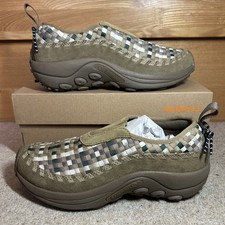 Merrell slip on women’s Jungle Moc Suede EVO Woven SE Shoes Kangaroo Size 6.5