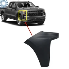 For Chevy Silverado 1500 2019-2022 RH Side Front Bumper End Cap Extension Trim