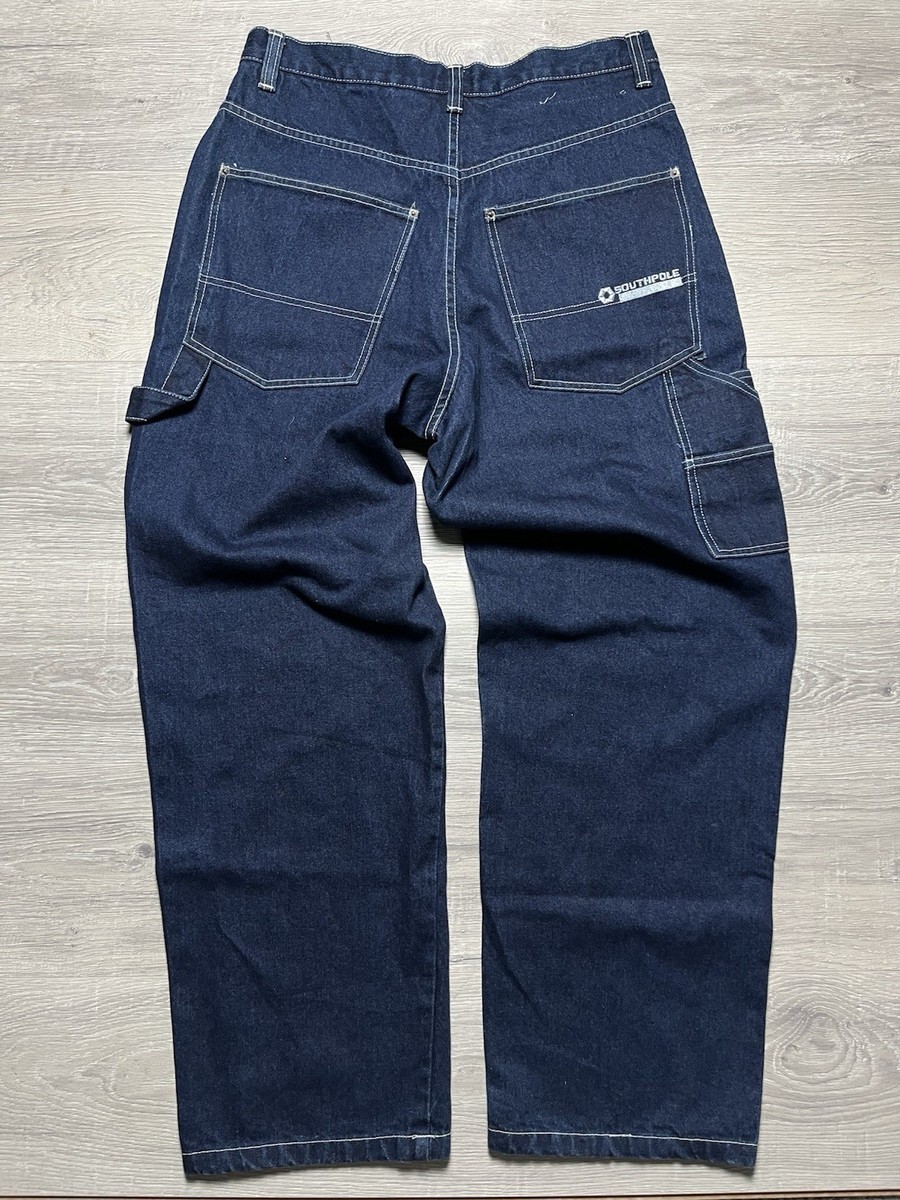 Vintage 2000s Southpole Baggy Wide Leg Carpenter Jeans Measures