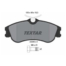 Satz Bremsbeläge Bremsklötze vorne für Peugeot 206 2A/C CC 2D SW 2E/K 2406111