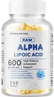 Alpha Lipoic Acid - 600mg Per Serving - 250 Capsules