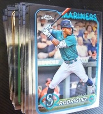 🏷️[SALE!] 2024 Topps Chrome Baseball Base Cards - Complete Your Set [#'s 1-237]