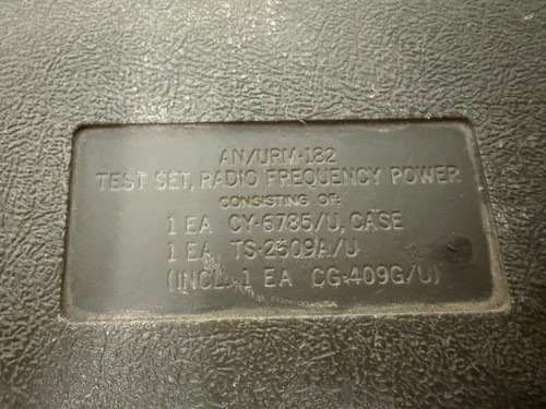Bird 4110 Thruline Wattmeter URM-182 f/ Old Military Army Ham Radio Transmitter - Zdjęcie 12 z 13