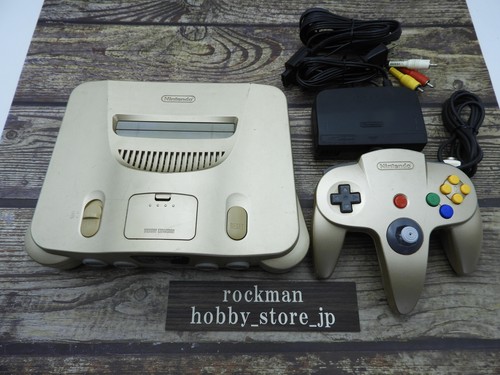Nintendo 64 Console System Gold Controller Retro Video Game from japan