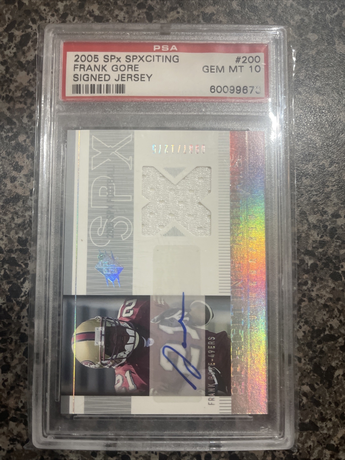 Frank Gore Spx #200 Signed Jersey