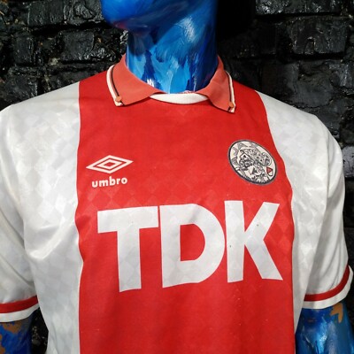 Ajax Jersey Home football shirt 1988 - 1990 White Umbro