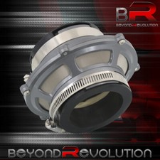 Universal 2.5" Inch High Flow Cold Air Intake Bypass Valve Filter 63mm Gunmetal