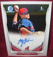 2014 BOWMAN CHROME PROSPECT AUTOGRAPH #BCAP-MW MATT WHITEHOUSE