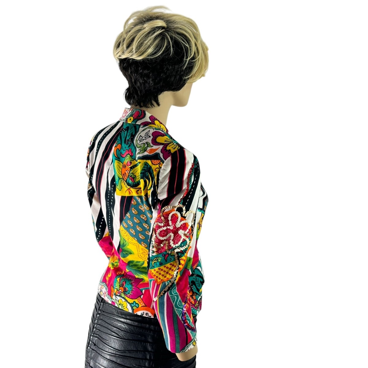 KENZO JUNGLE Multicolor Cotton Abstract Pattern & Sequins Women