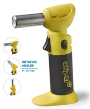 Whip-It Flex Torch "Yellow & Black" - Carrying Case - Recipe Booklet - USA - New