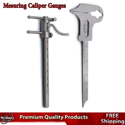Dental Apollo Gauge Prosthodontics VDO Ruler Caliper Vernier Measuring Boley Lab