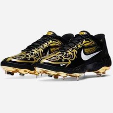 Nike Alpha Huarache Elite 3 Baseball Cleats Black Gold CV3553-001 Men's Size 7.5