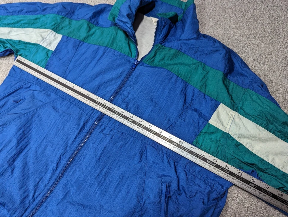 Chaqueta de Pista Rompevientos a Rayas TOWNE by LONDON FOG Vintage Años 80 Años 90 para Hombre - M Foto 4 de 4