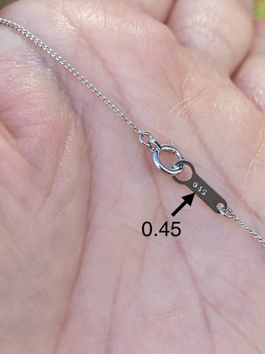 Natural Ruby And Diamond Platinum Pendant Necklace 16 Inches, 2.45 Grams - Picture 9 of 9