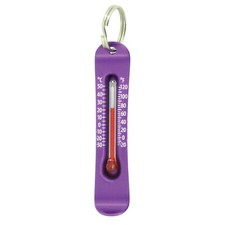 Sun Company Brrr-ometer - Snowsport Zipperpull Thermometer - Purple 