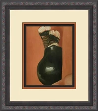Georgia O'Keeffe Turkey Feathers in a Pot Custom Framed Print