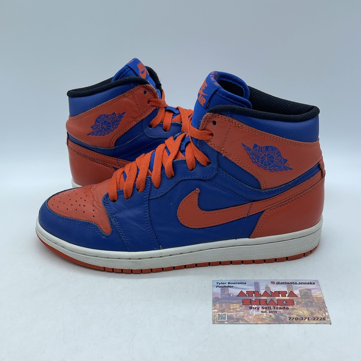 orange jordan 1 size 8