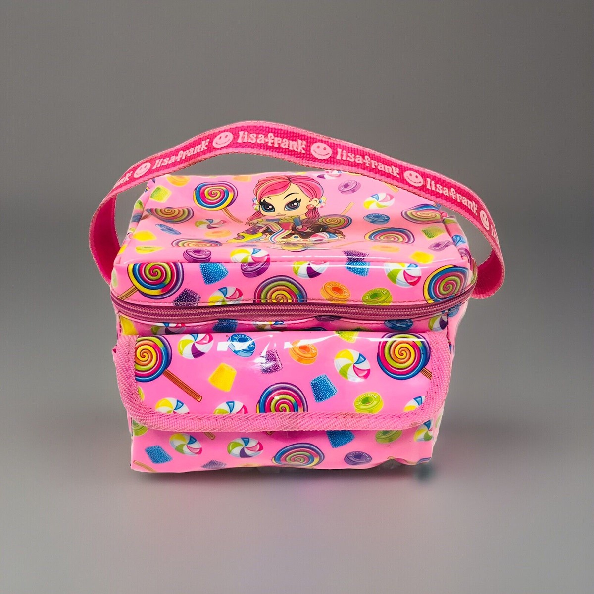 Vintage Lisa Frank Lunch Box Bag Cherri Candy Girl Sundae 90s