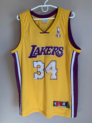 Los Angeles Lakers Basketball Jersey NBA Champion Size L Shaquille