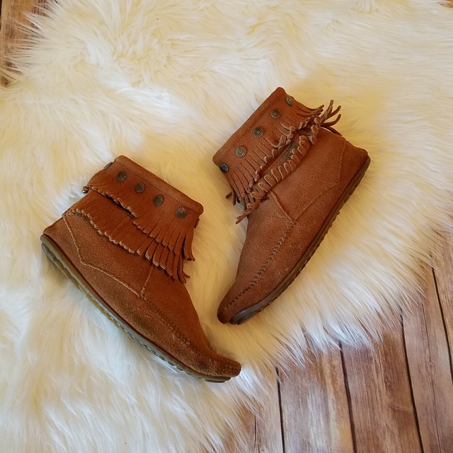 double fringe side zip boot