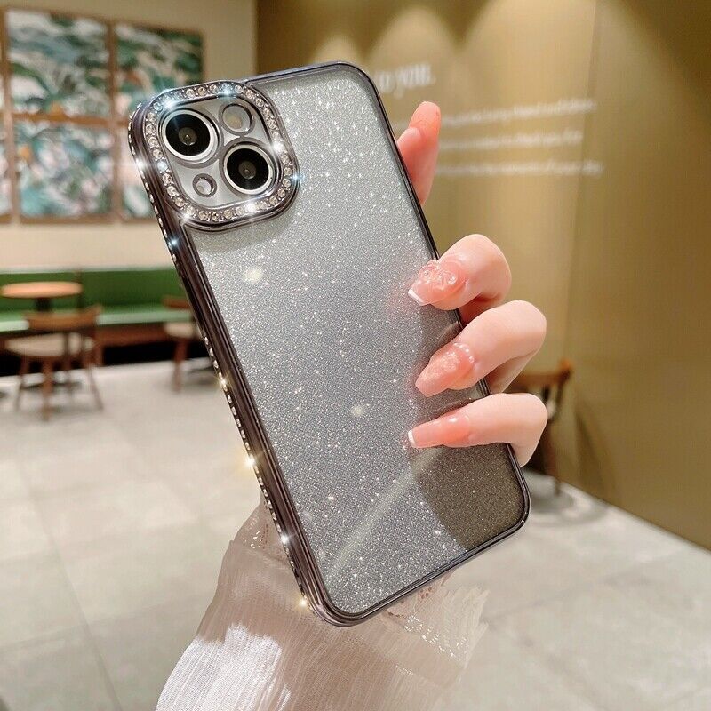 Luxury Rhinestone Gradient Bling Phone Case For iPhone 16 Pro Max 15 14