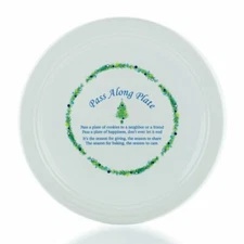 Fiesta® 11.75" Chop Plate | Pass Along - Blue Christmas Tree (White)