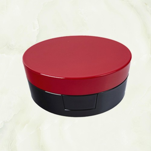 Round Cream Box Makeup Foundation Box with Mirror Red Pressed Powder Box - Picture 9 of 9
