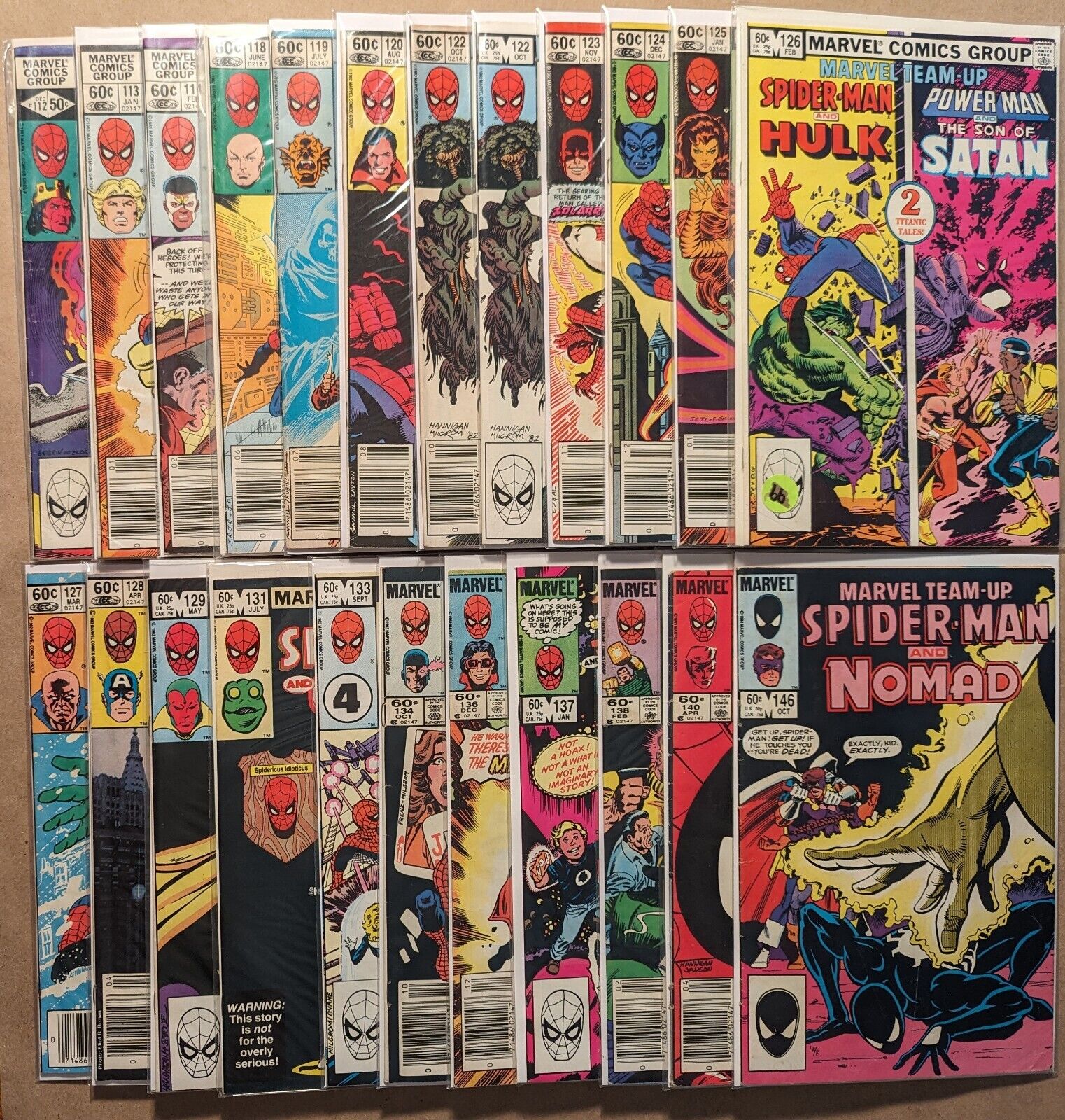 Marvel Team-Up vol 1 lot of 23 comics