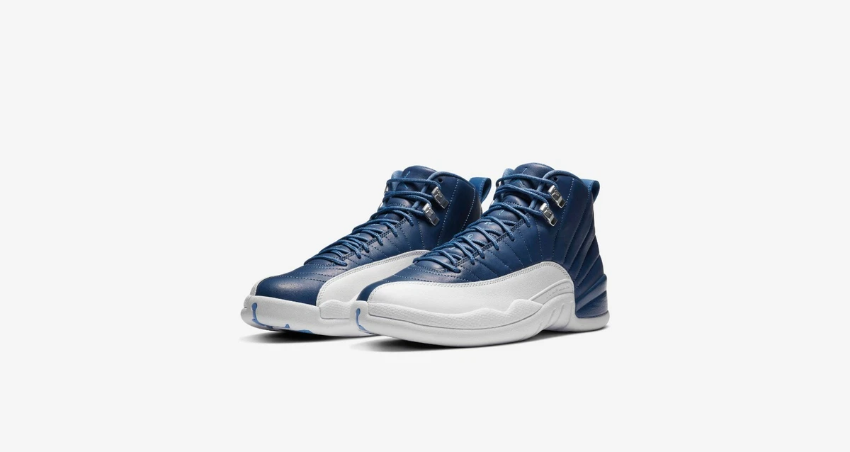 Air Jordan 12 Indigo Retro Stone Blue White Obsidian 130690-404 | eBay