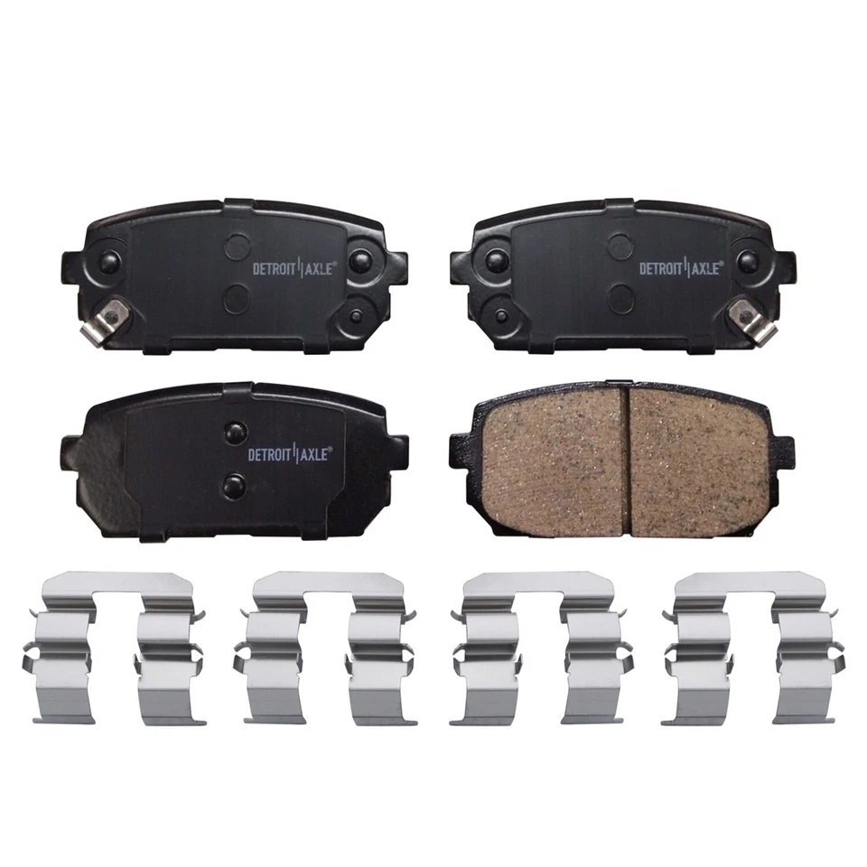 Pastillas de freno traseras de cerámica con herrajes + líquidos para Kia Rondo 2007-2010 2009 2012 Foto 3 de 4