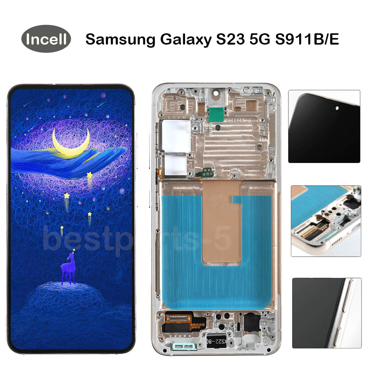 Incell For Samsung Galaxy S23 5G SM-S911B LCD Display Screen