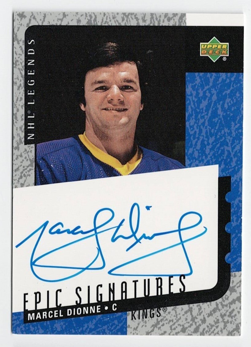 2000-01 Upper Deck Legends Epic Signatures Autograph Auto #MD Marcel Dionne