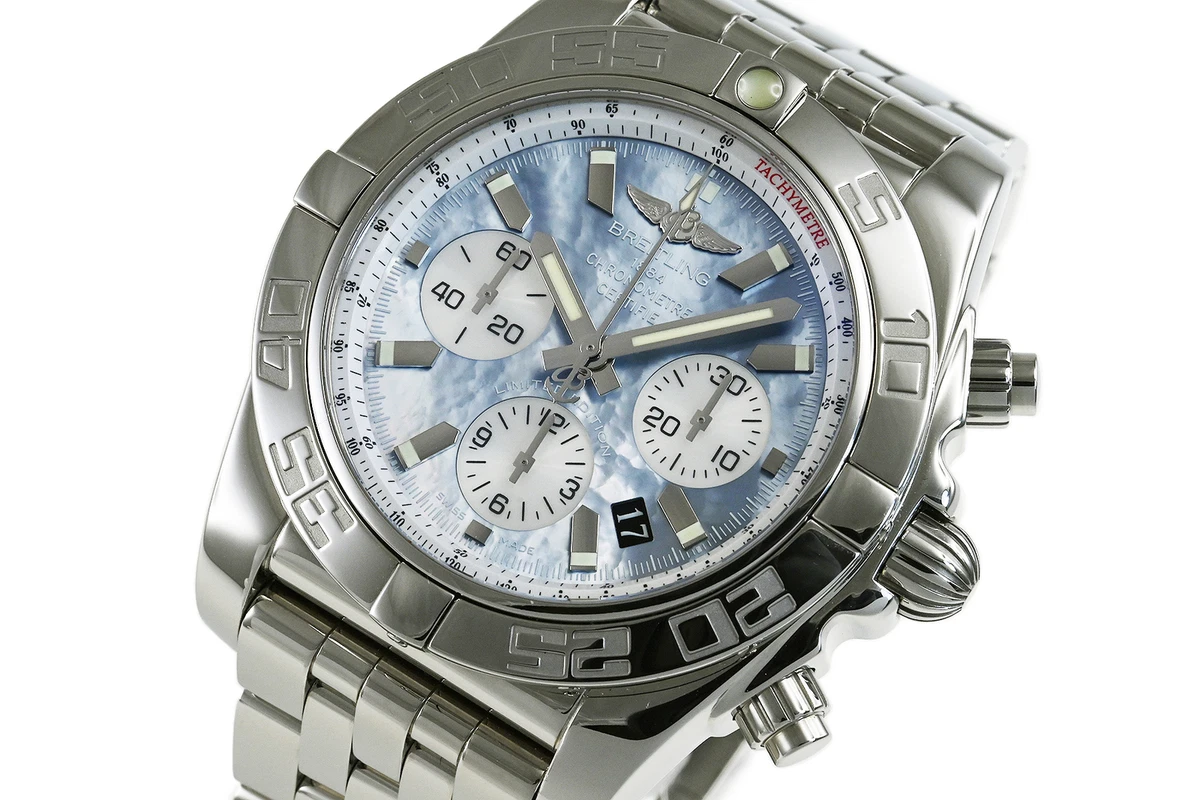 breitling Chronomat 44 MOP Black & White Japan Limited AB0110 
