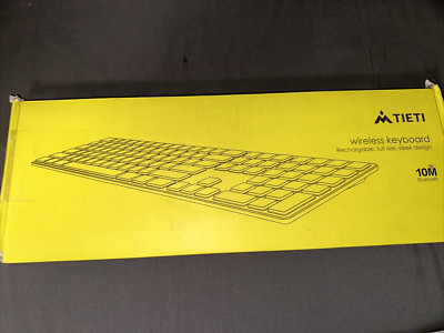 TIETI K01R 2.4G Slim Compact Wireless Keyboard w/ Numeric Keypad