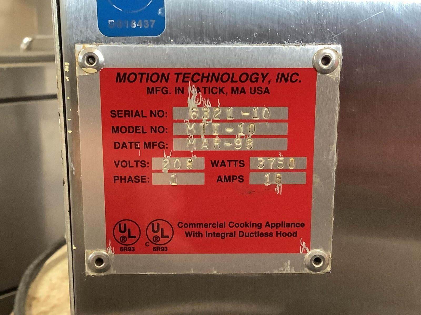 AutoFry MTI10 Ventless Fryer 1Ph 208V Tested eBay