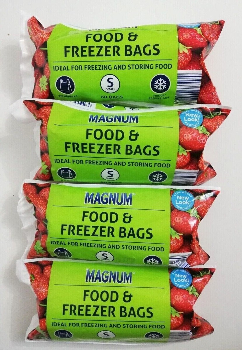 Tie Handle Food And Freezer Bags Suitable For Storing All Food Types Small