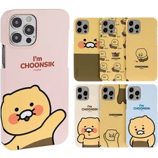 Kakao Friends Choonsik Slim Hard Case for iPhone 16 15 Pro Pro Max Plus Korea