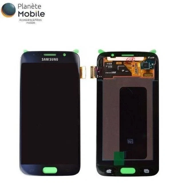 Original Ecran LCD Complet Noir Sur Châssis Pour Samsung Galaxy S6 G920F - Photo 1/1