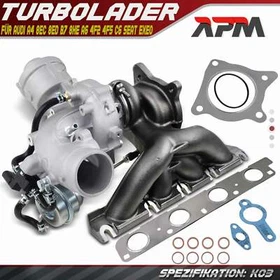 Turbolader für Audi A4 8EC 8ED B7 8HE A6 4F2 4F5 C6 Seat Exeo 3R2 3R5 2.0 TFSI