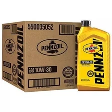 Pennzoil Conventional 10W-30 Motor Oil (1-Quart, Case of 6), (550035052-6PK)