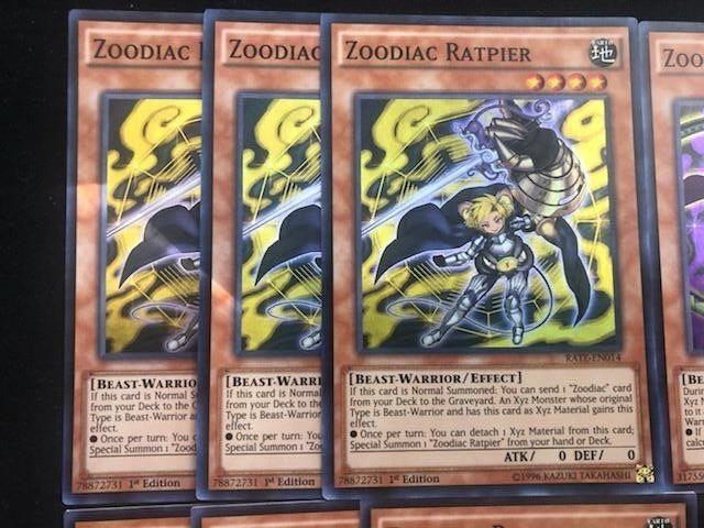 YUGIOH ZOODIAC DECK- DRIDENT- BROADBULL- TIGERMORTAR- RATPIER
