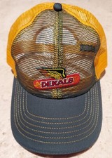 Dekalb Seed Corn Snapback All Mesh Trucker Hat K-Products Farmer Green Yellow