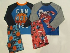 LOT OF 2 BOYS  THE CHILDREN  S PLACE 2-PIECE L/S PAJAMA SETS, SIZE MEDIUM 7/8