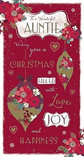 Wishing Well Studios Christmas Card - Wonderful Auntie at Christmas